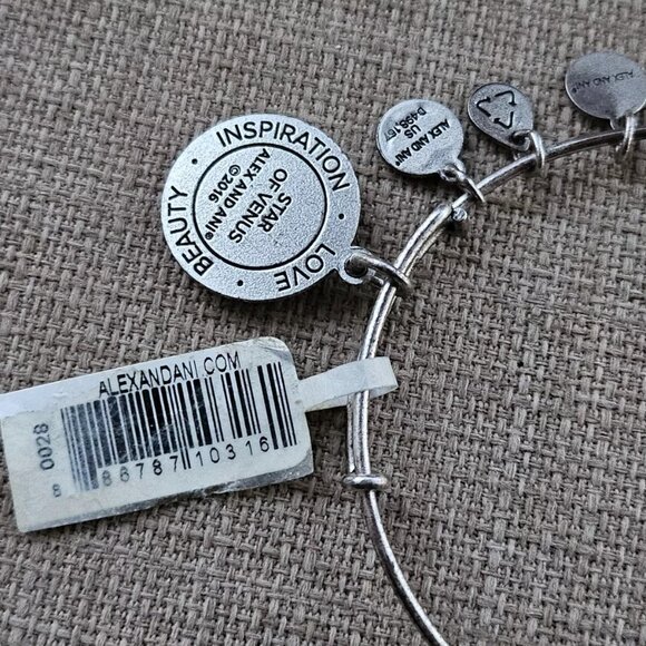 Star of Venus Alex And Ani Bracelet Silver Tone LOVE BEAUTY INSPIRATION Jewelry - Picture 11 of 11